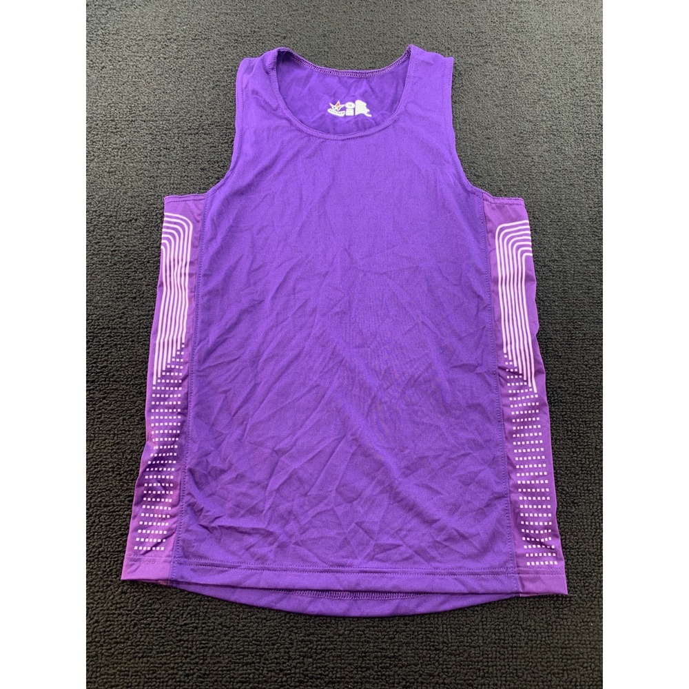 Youth Athletic Tank Top Purple M Alleson‎ Athletic Running Workout Shirt